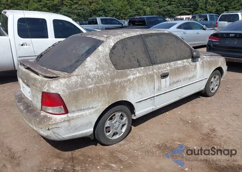 2002 Hyundai Accent Gs from USA, damaged, VIN KMHCG35C42U182872